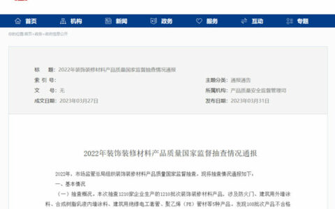 外墙涂料不合格率5.8%！内墙涂料不合格率7.4%！40家涂料企业被点名
