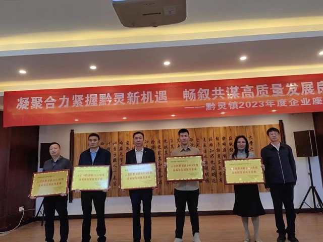 贵州鳄鱼建设发展有限公司荣获黔灵镇2022年度高质量发展优秀企业