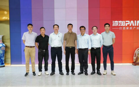 长兴材料工业领导参观考察漆加集团