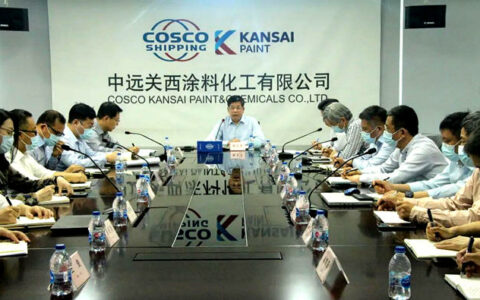 香港中远海运董事长钱卫忠一行到中远关西开展主题教育专题调研