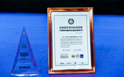 “中国500最具价值品牌排行榜”发布，三棵树品牌价值445.16亿元，蝉联涂料榜单第一