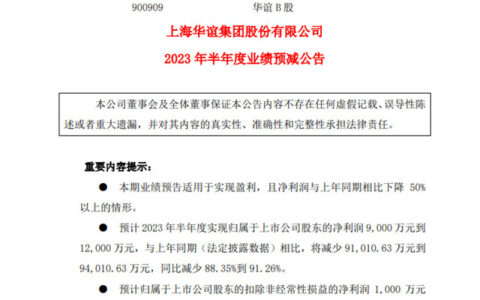预计半年净利暴跌高达91.26%！华谊集团去年利润腰斩，上半年又将减少超9亿