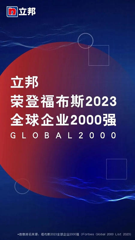 6年蝉联！立邦再次荣登“福布斯全球企业2000强”