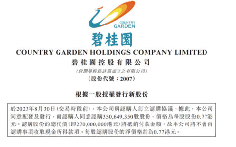 暴雷之后再融资，2.7亿能否照亮碧桂园自救之路？