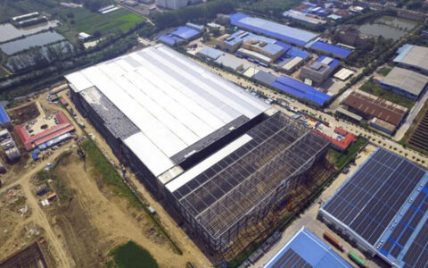 三棵树TPO高分子防水卷材助力凤阳县经开区清洁能源应用厂房项目建设