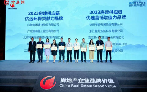 嘉宝莉获评“2023房地产优选供应商营销增值力品牌”！