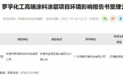 年产10万吨高端涂料等项目即将在这里开建！