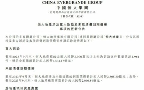 东鹏向恒大等出险房企追讨9.3亿！欠涂料企业的钱还能追回来吗？