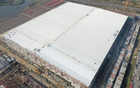 三棵树TPO防水卷材助力溧阳高新区光伏产业园项目二期建设