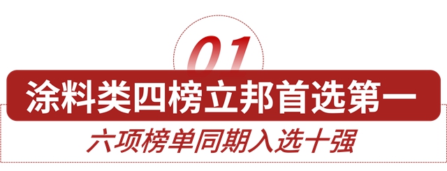 立邦荣登国资国企精选供应商四榜第一，六品类入选榜单十强！