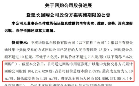 掏出5亿回购股票后，3亿投资被终止，这家龙头先稳一手
