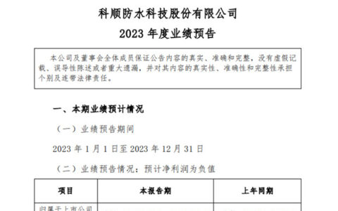 净亏损超3亿！百亿科顺闯关难