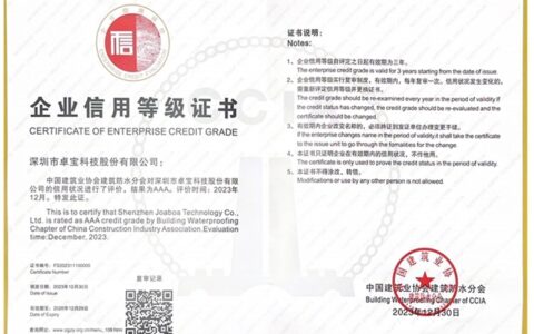 卓宝荣获企业信用等级3A 证书！