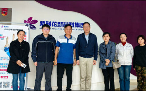 洪大集团董事长带领协会及其团队到访洋紫荆油墨和紫荆花新材料集团