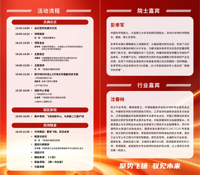 聚势飞扬 驭见未来！飞扬天冬聚脲项目扩产竣工暨创新中心落成庆典即将举行