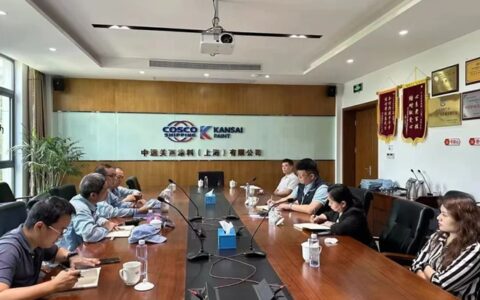 香港中远海运总裁助理于雷一行赴中远关西金山工厂调研考察