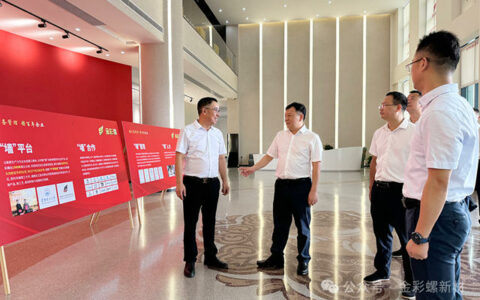 湘阴县长张永久一行调研金彩螺新材料 助力企业高效发展