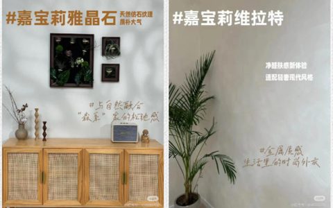 小红书影响力第一，嘉宝莉艺术涂料成功占领品类TOP心智!