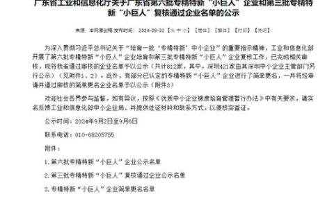 韶关市合众化工荣获国家级专精特新“小巨人”企业称号