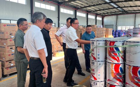 三峡油漆党委书记、董事长秦彦平一行到四川渝三峡新材料调研指导工作