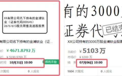 担保惹大祸，所持股权将被司法拍卖，甚至失去上市公司控制权