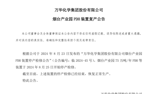 恢复生产！价格上涨！出口利好！化学茅今年有望净赚180亿？