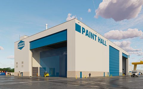 这家公司被造船巨头选中 建造尖端三舱油漆大厅