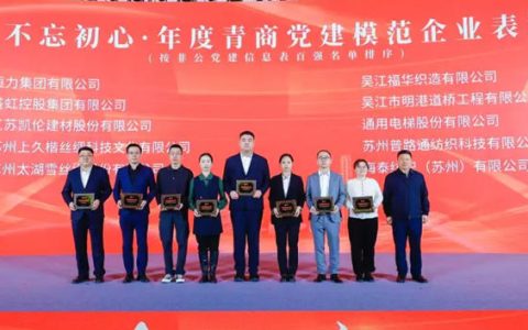 凯伦股份荣获年度青商党建模范企业称号