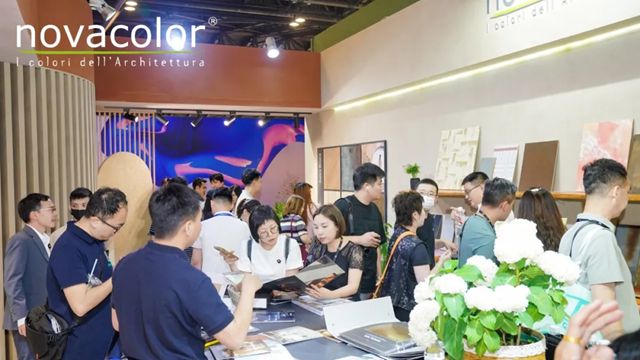 Novacolor闪耀设计上海2025，意式墙面美学大放异彩