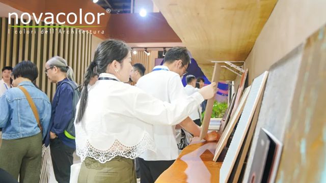 Novacolor闪耀设计上海2025，意式墙面美学大放异彩