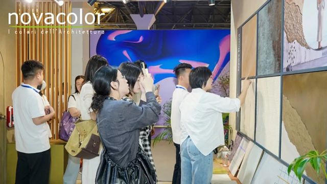 Novacolor闪耀设计上海2025，意式墙面美学大放异彩