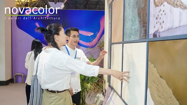 Novacolor闪耀设计上海2025，意式墙面美学大放异彩
