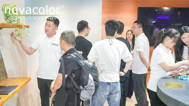 Novacolor闪耀设计上海2025，意式墙面美学大放异彩