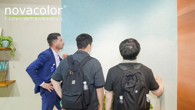 Novacolor闪耀设计上海2025，意式墙面美学大放异彩