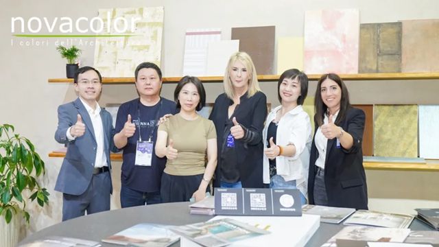 Novacolor闪耀设计上海2025，意式墙面美学大放异彩