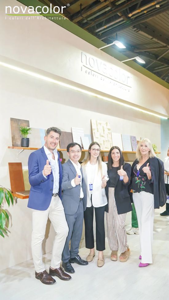 Novacolor闪耀设计上海2025，意式墙面美学大放异彩
