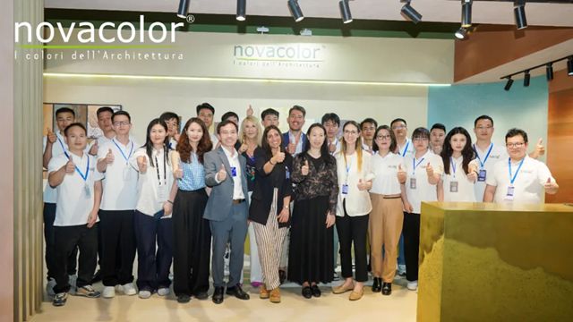 Novacolor闪耀设计上海2025，意式墙面美学大放异彩