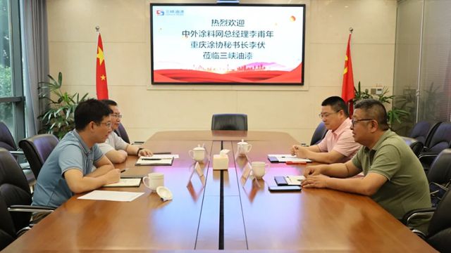 三峡油漆与中外涂料网、重庆涂协开展品牌建设座谈会