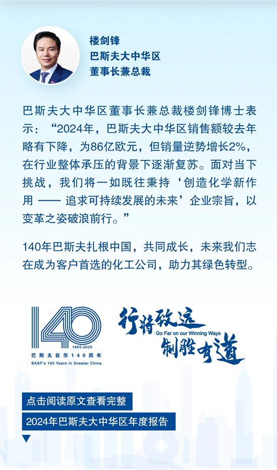 一文快览2024年巴斯夫大中华区年度报告