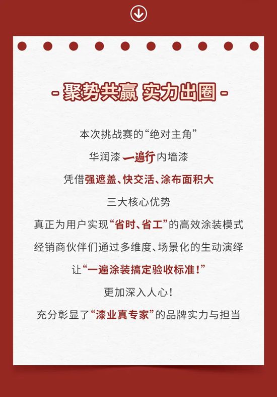 华润漆“一遍行”内墙漆抖音挑战赛圆满收官！