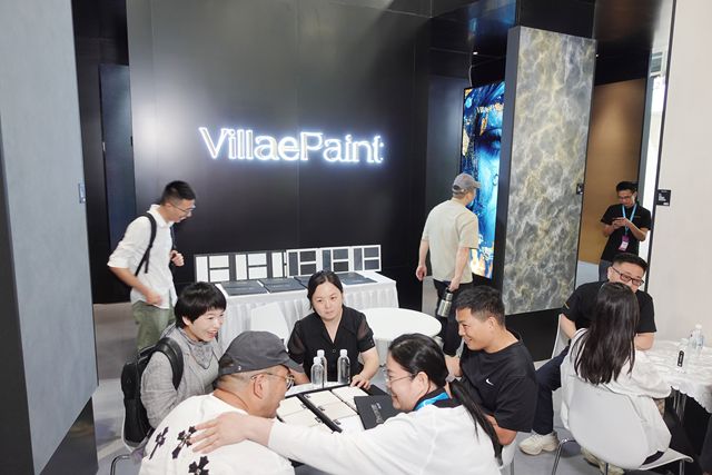高调亮相建博会 Villae paint凭什么成为艺术漆黑马