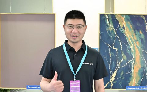 法拉利工厂同款艺术漆空降建博会！兰铂展位引设计师疯狂打卡