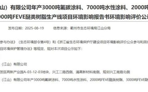 中蓝涂料万吨级涂料项目瞄准行业新风口？