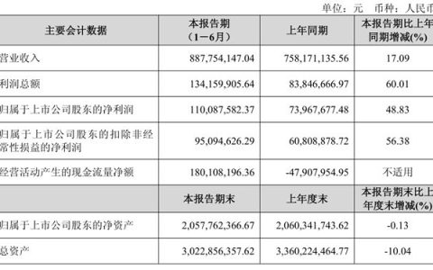 净利暴增48.83%！麦加芯彩上半年狂赚1.1亿