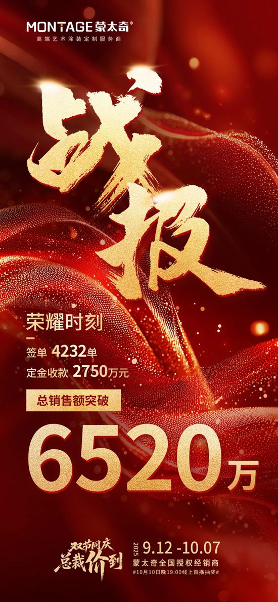 6250万+ | 蒙太奇双节大促引爆行业新范式
