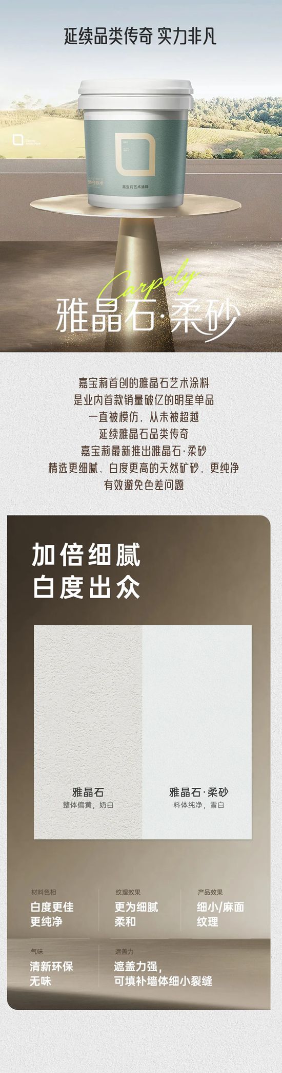 品类创新引领｜嘉宝莉艺术涂料多款质感新品亮相