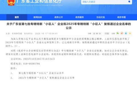 睿智环科获评国家级专精特新“小巨人”企业