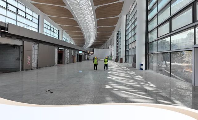 雷克瑟思助力白云机场T3！骑楼街墙面艺术涂料亮点出圈