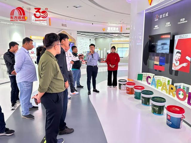 柬埔寨客户再访东方雨虹花都生产研发物流基地，高品质产品赢得深度信赖