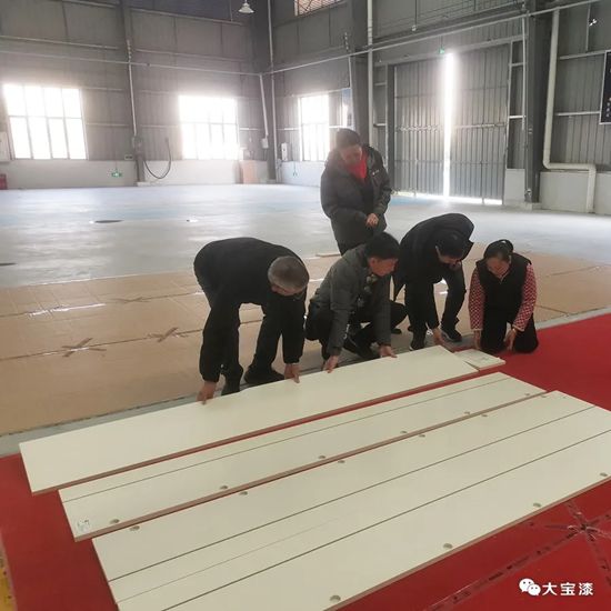 大宝漆｜为亚丹绿色家居全力护航